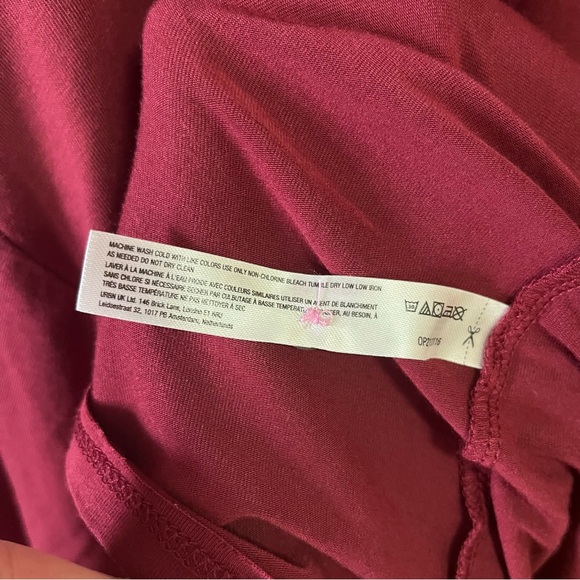 NWOT Anthropologie Women's Button-Up Pajama Top Wine Color Modal Sleepwear 3XL - Picture 5 of 13